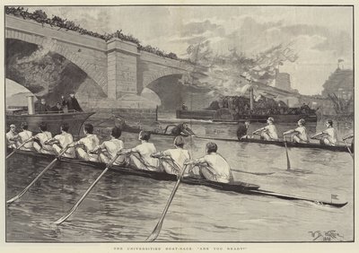 La course de bateaux des universités, êtes-vous prêts - William Barnes Wollen
